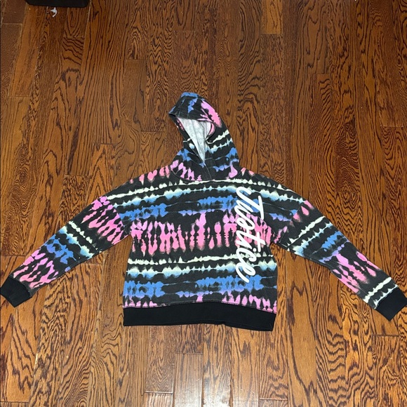 Justice Colorful Tie-Dye Hoodie and Joggers Set Girls Size: 12/14 - Picture 3 of 3